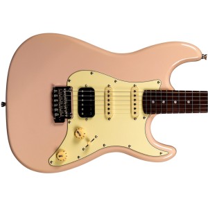 Jet Guitars JS-400 PKR Roasted Maple / Rosewood HSS - Shell Pink